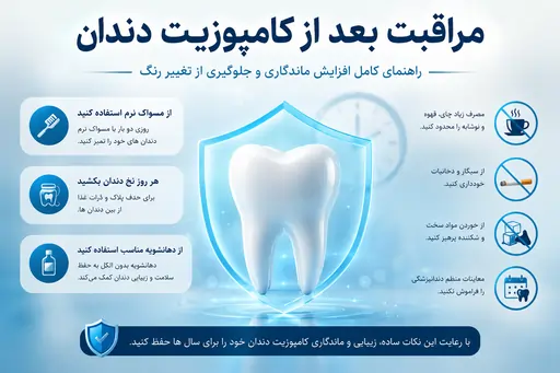 مراقبت بعد از کامپوزیت دندان